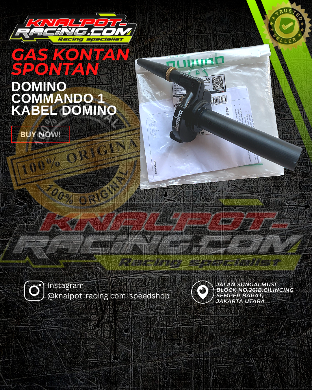 GAS KONTAN SPONTAN DOMINO COMMANDO 1 KABEL DOMINO